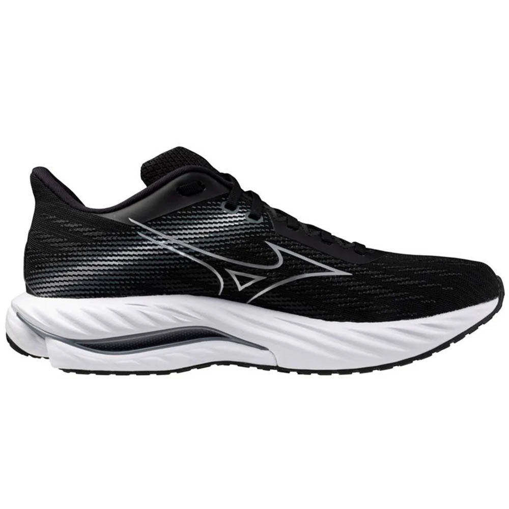 Men's Mizuno Wave Inspire 21, Black/Silver, 11.5 2E Wide