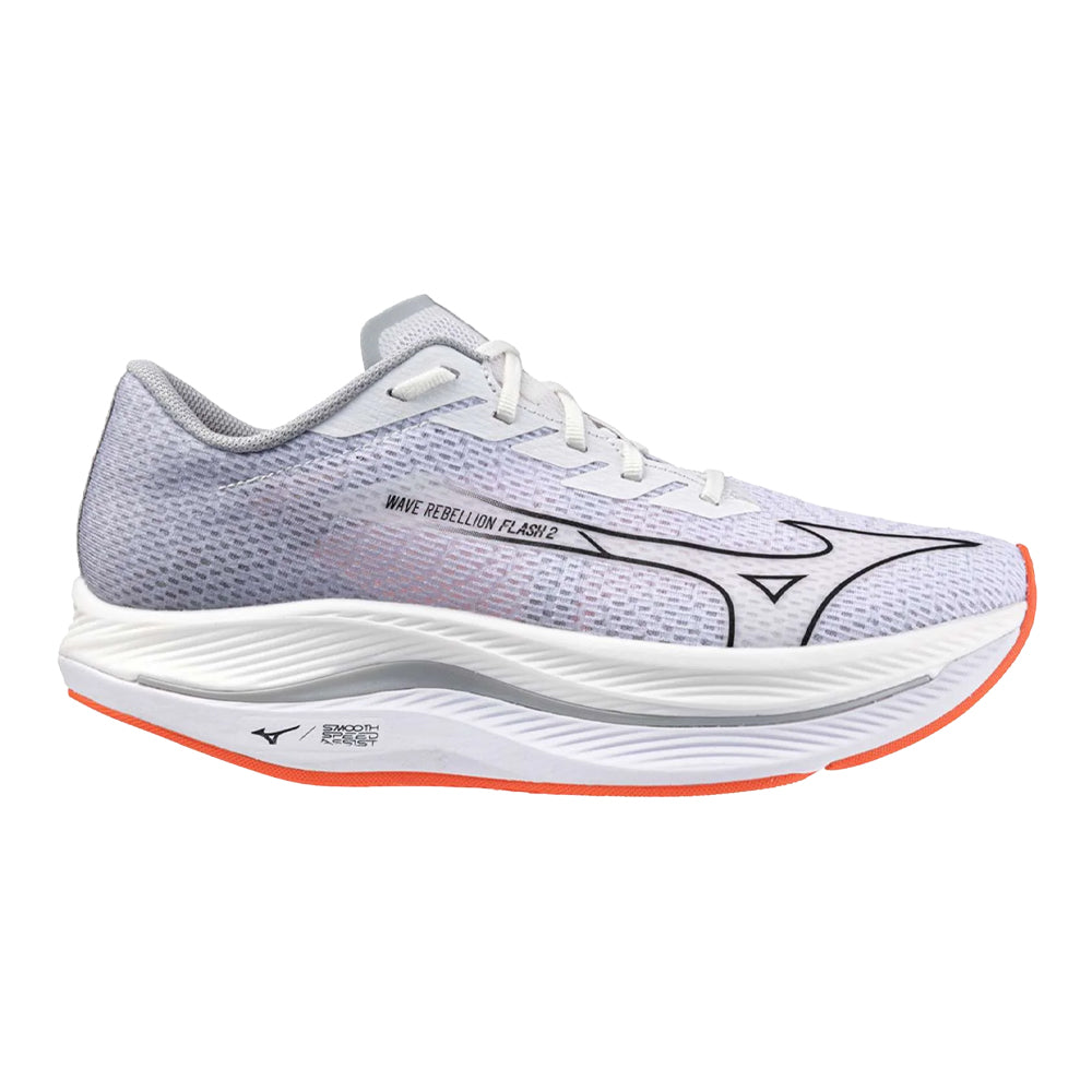 Men's Mizuno Wave Rebellion Flash 2, White-Black, 11.5 D Medium
