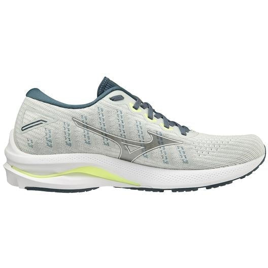 Men's Mizuno Wave Rider 25 Waveknit, Peacock Blue, 12 D Medium