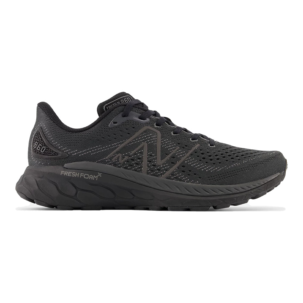 Men's New Balance Fresh Foam X 860v13, Black, 8.5 4E Extra Wide