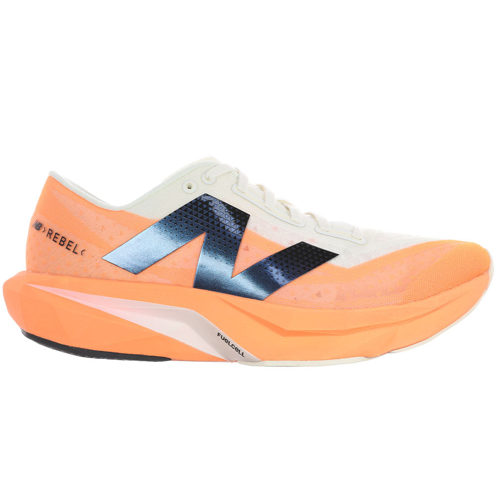 Men's New Balance FuelCell Rebel v4, Hot Mango/Angora/Black, 10 2E Wide