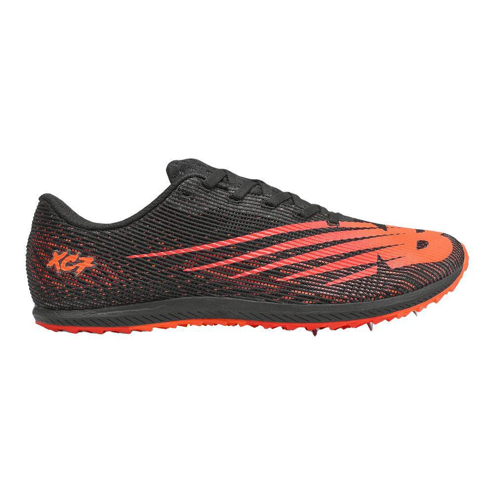 Men's New Balance XC Seven V3, Black/Neo Flame, 14 D Medium