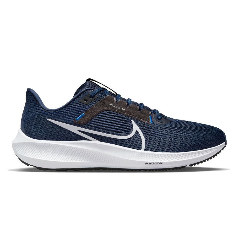 Men's Nike Pegasus 40, Midnight Navy/Pure Platinum-Black, 9.5 D Medium