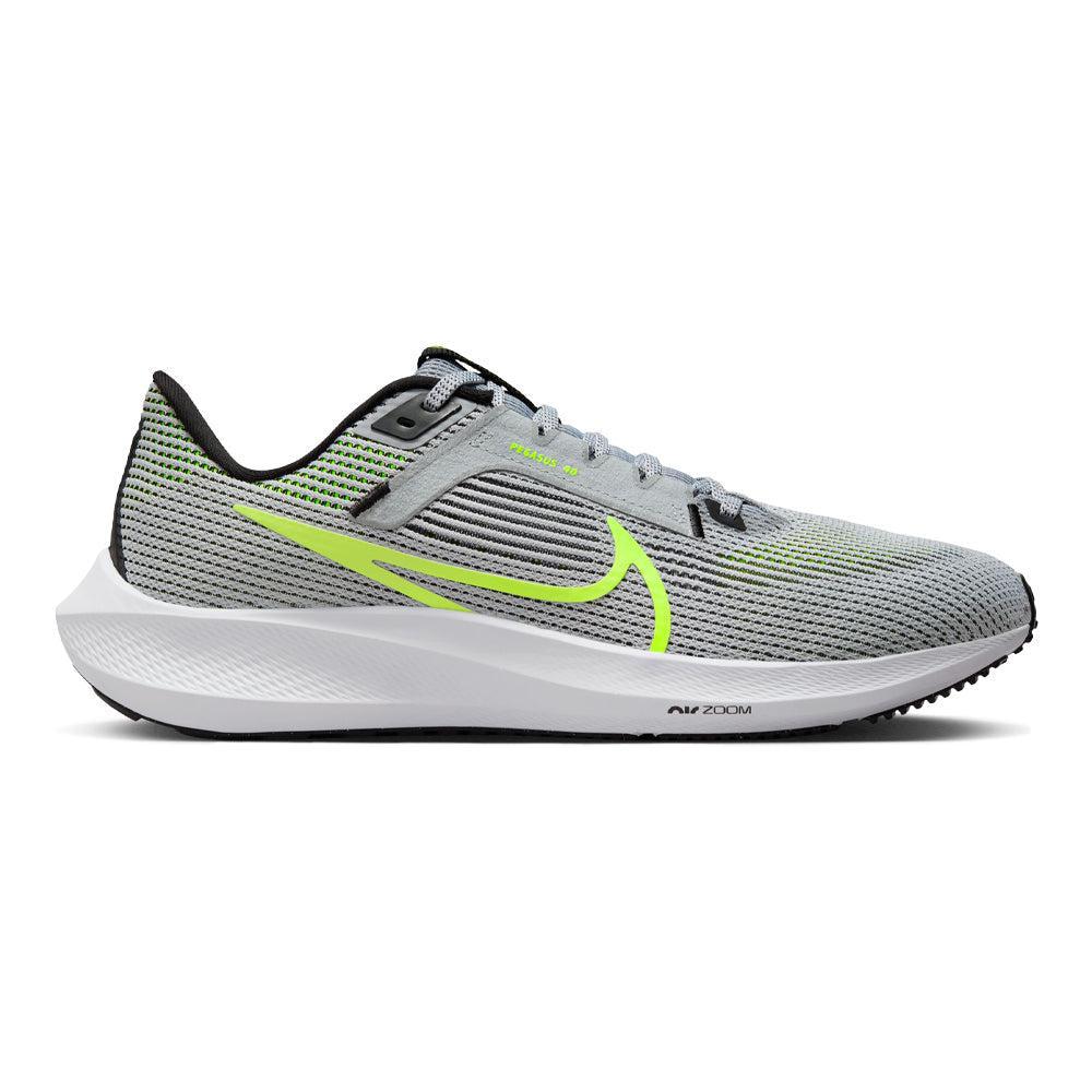 Men's Nike Pegasus 40, Wolf Grey/Volt-Black-White, 11.5 D Medium