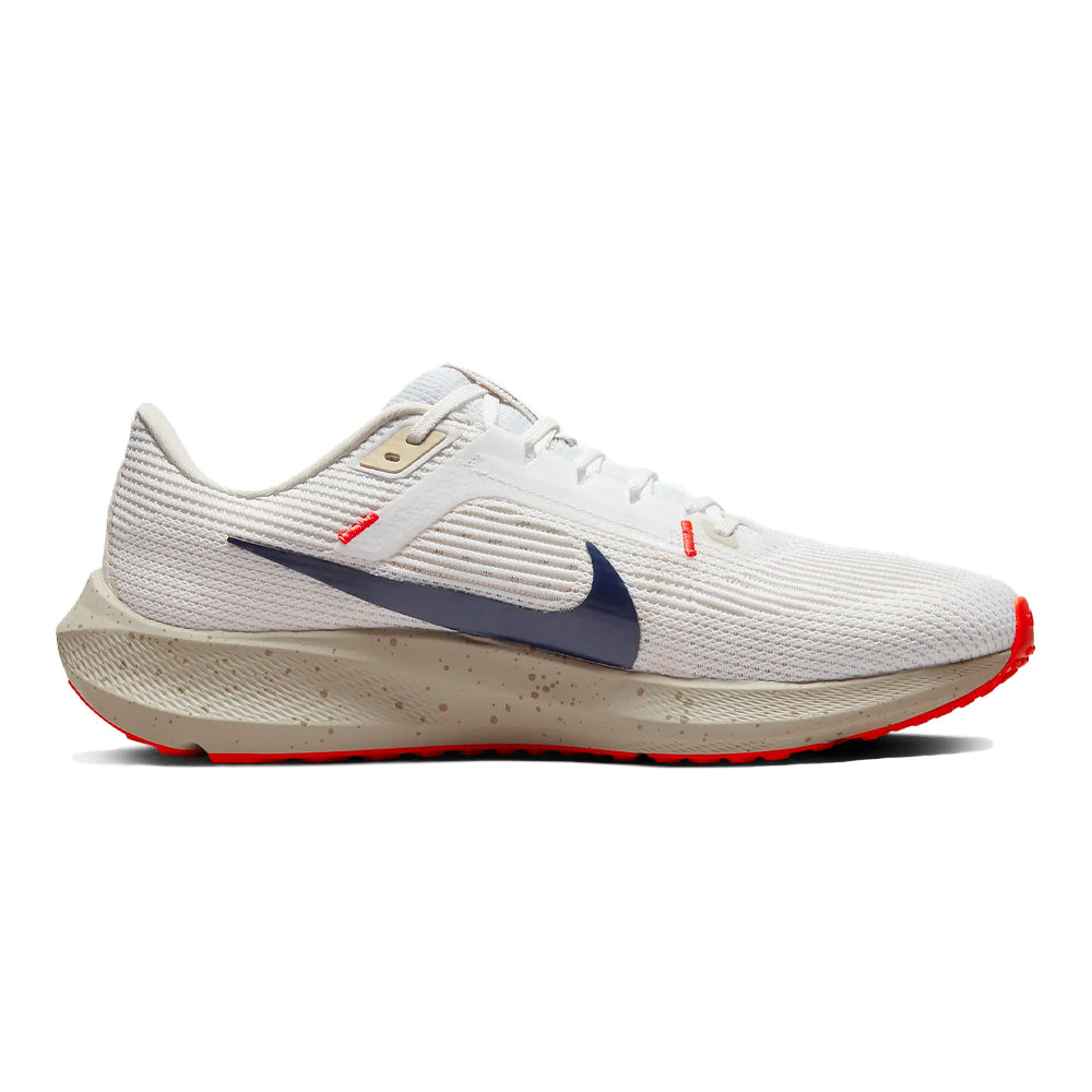 Men's Nike Pegasus 40, White/Obsidian-Lt Orewood Brn-Phantom, 10 D Medium