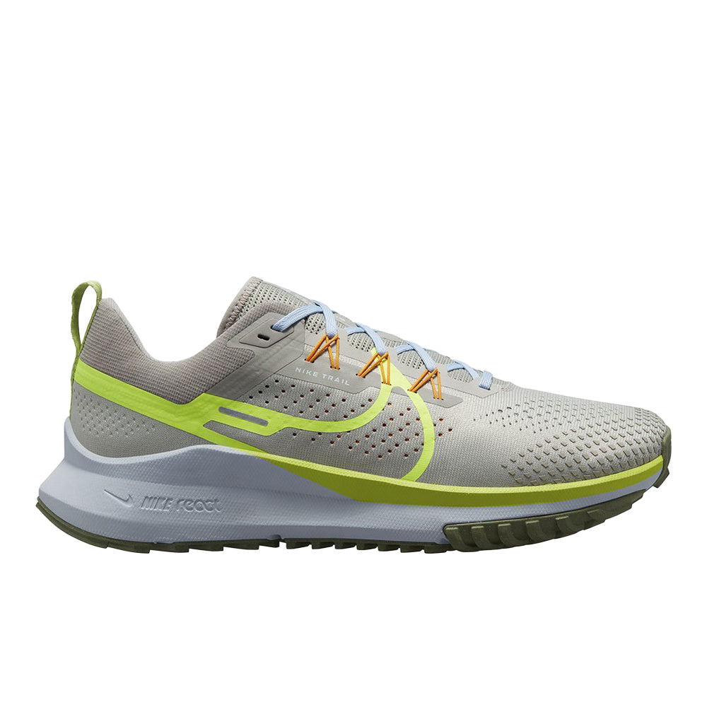 Men's Nike Pegasus Trail 4, Lt Iron Ore/Volt-Cobblestone, 10 D Medium