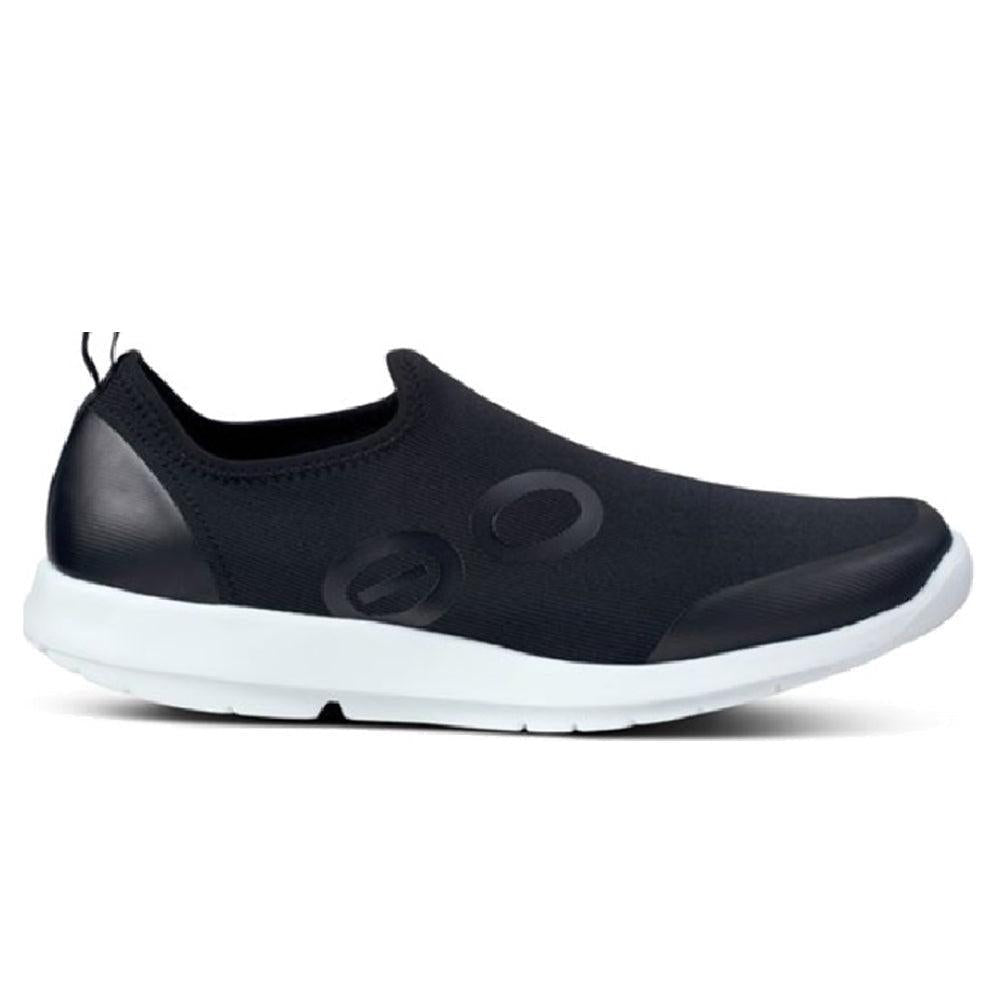 Men's OOFOS OOmg Sport Shoe, White/Black, 9.5 Medium