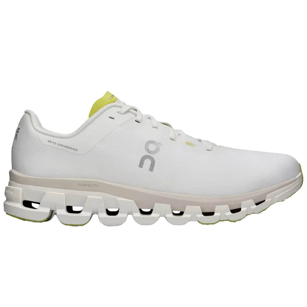 Men's On Cloudflow 4, White/Sand, 8.5 D Medium