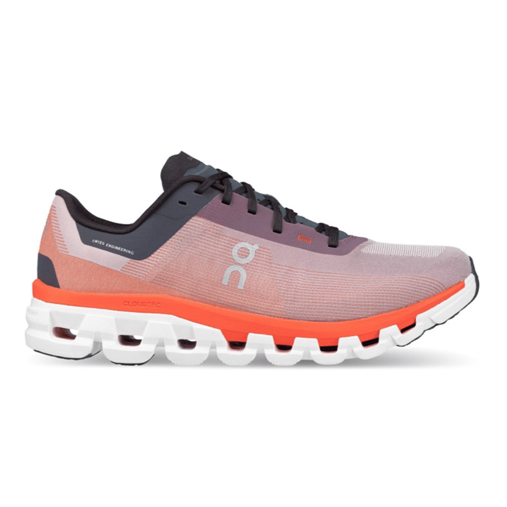 Men's On Cloudflow 4, Quartz/Flame, 8.5 D Medium