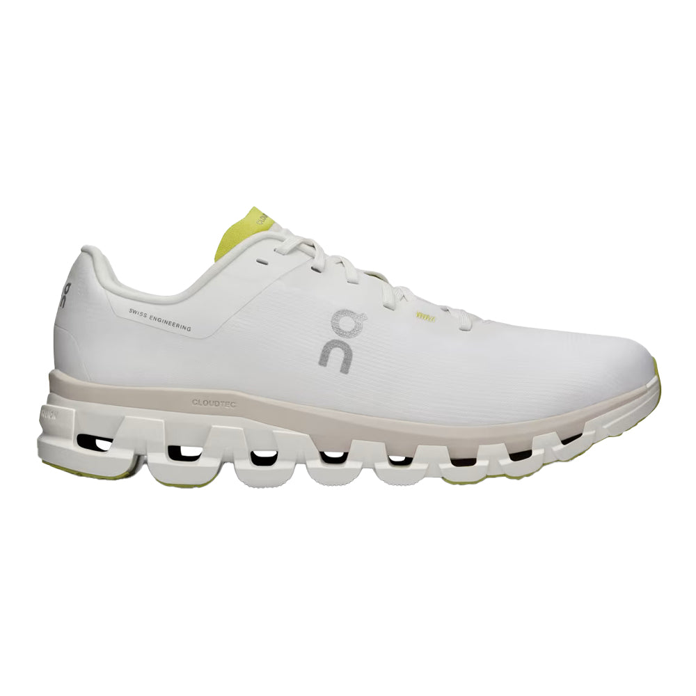 Men's On Cloudflow 4, White/Sand, 9.5 D Medium