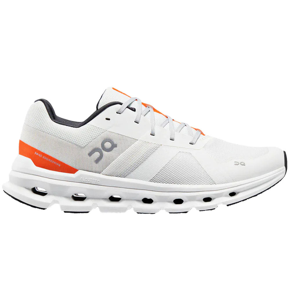 Men's On Cloudrunner, Undyed-White/Flame, 12.5 D Medium