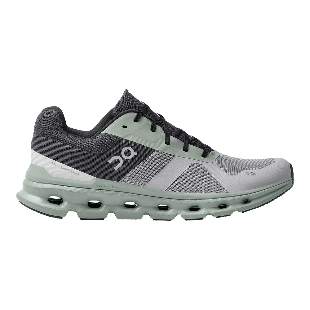 Men's On Cloudrunner, Alloy/Moss, 12 D Medium