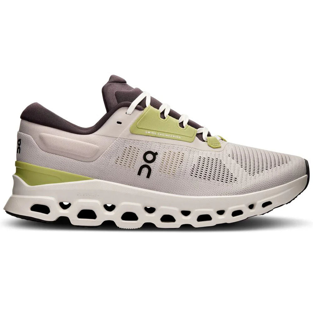 Men's On Cloudstratus 3, Pearl/Ivory, 10 D Medium