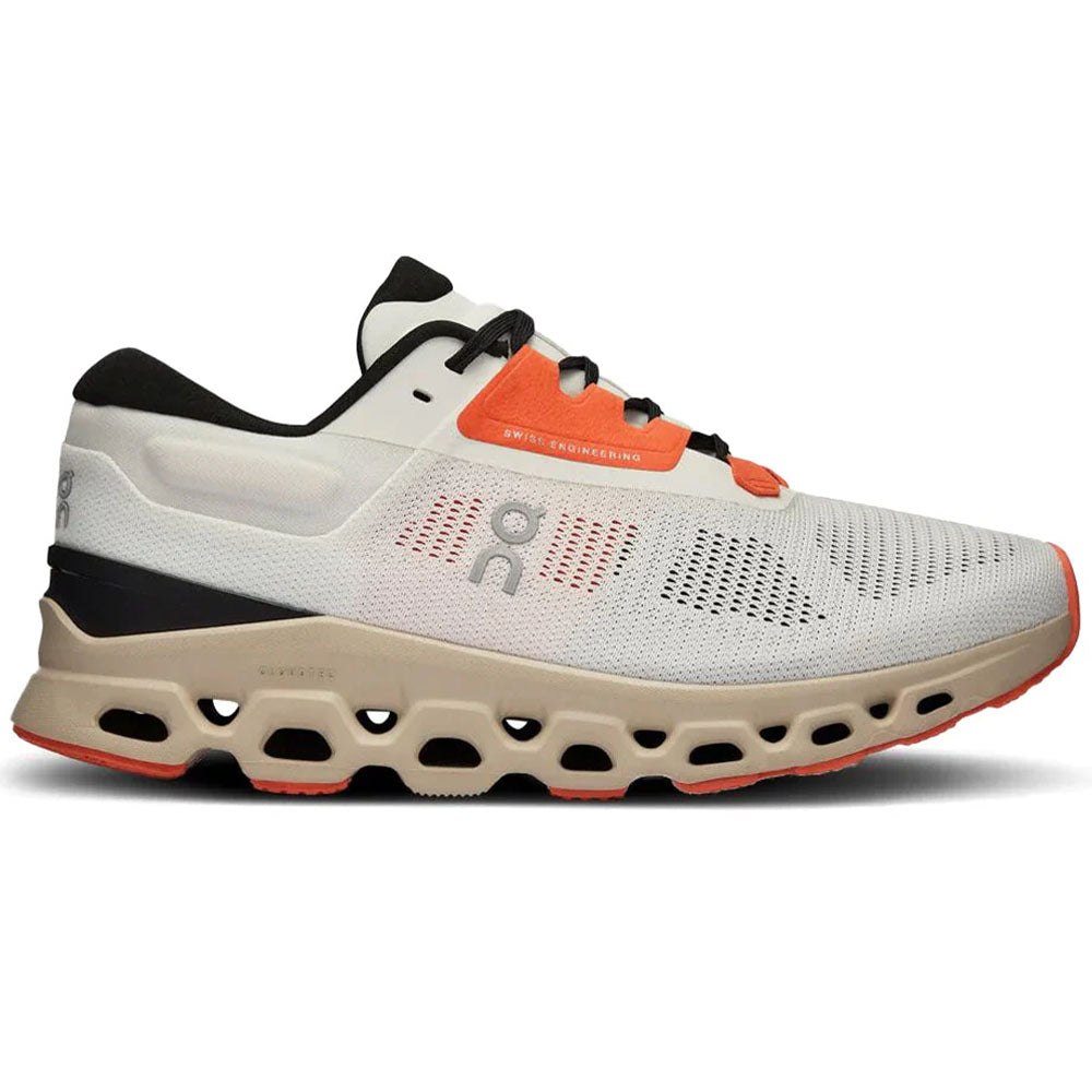 Men's On Cloudstratus 3, Undyed-White/Sand, 9.5 D Medium