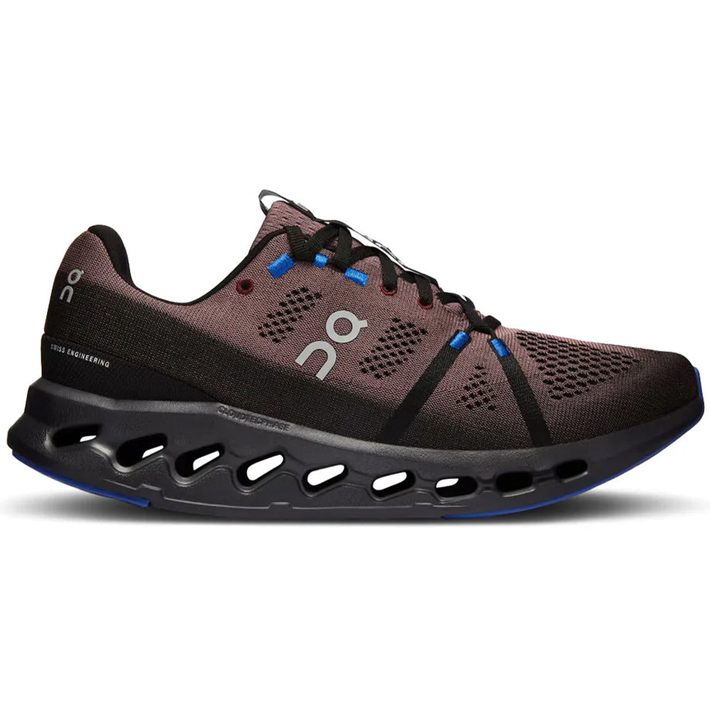 Men's On Cloudsurfer, Black/Cobalt, 12 D Medium