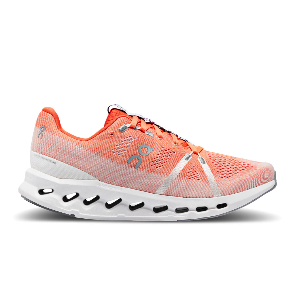 Men's On Cloudsurfer, Flame/White, 10.5 D Medium
