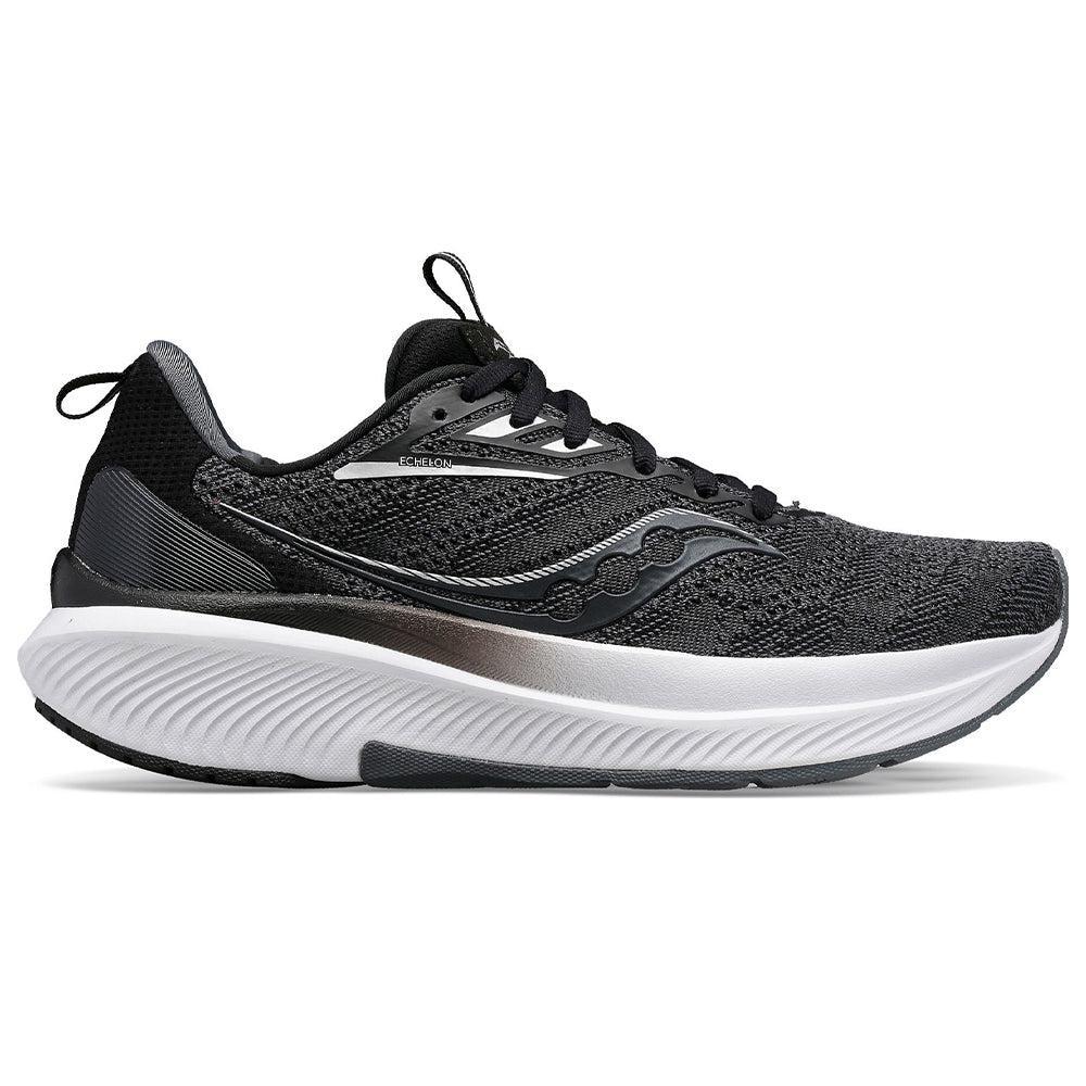 Men's Saucony Echelon 9, Black/White, 11 2E Wide