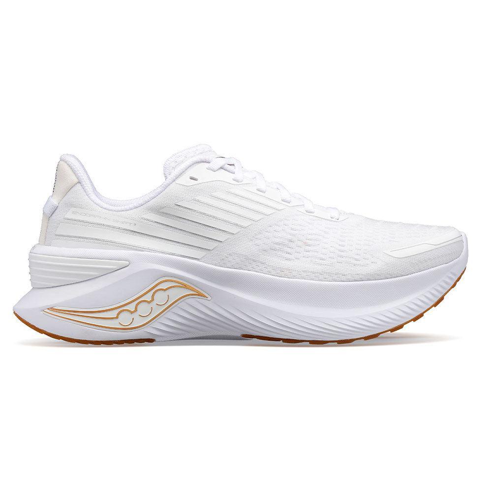 Men's Saucony Endorphin Shift 3, White/Gum, 9.5 2E Wide