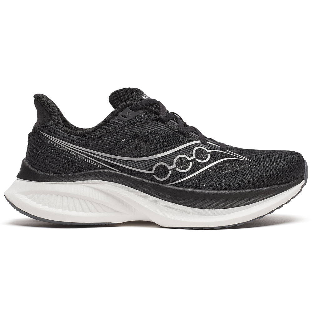 Men's Saucony Endorphin Speed 5, Black/White, 9 D Medium