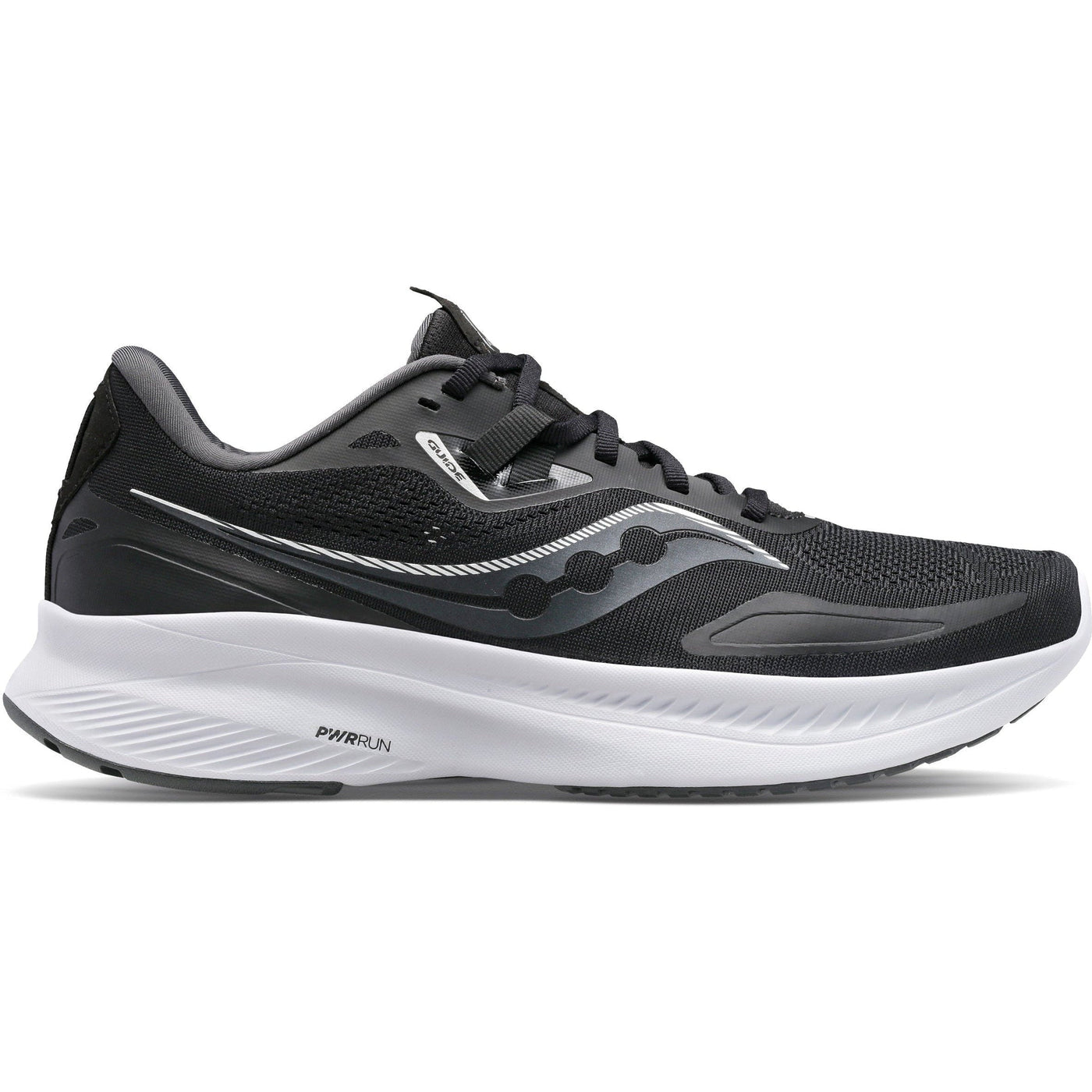 Men's Saucony Guide 15, Black/White, 12.5 2E Wide