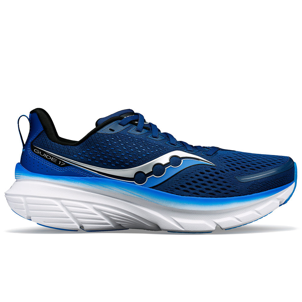 Men's Saucony Guide 17, Navy/Cobalt, 13 2E Wide