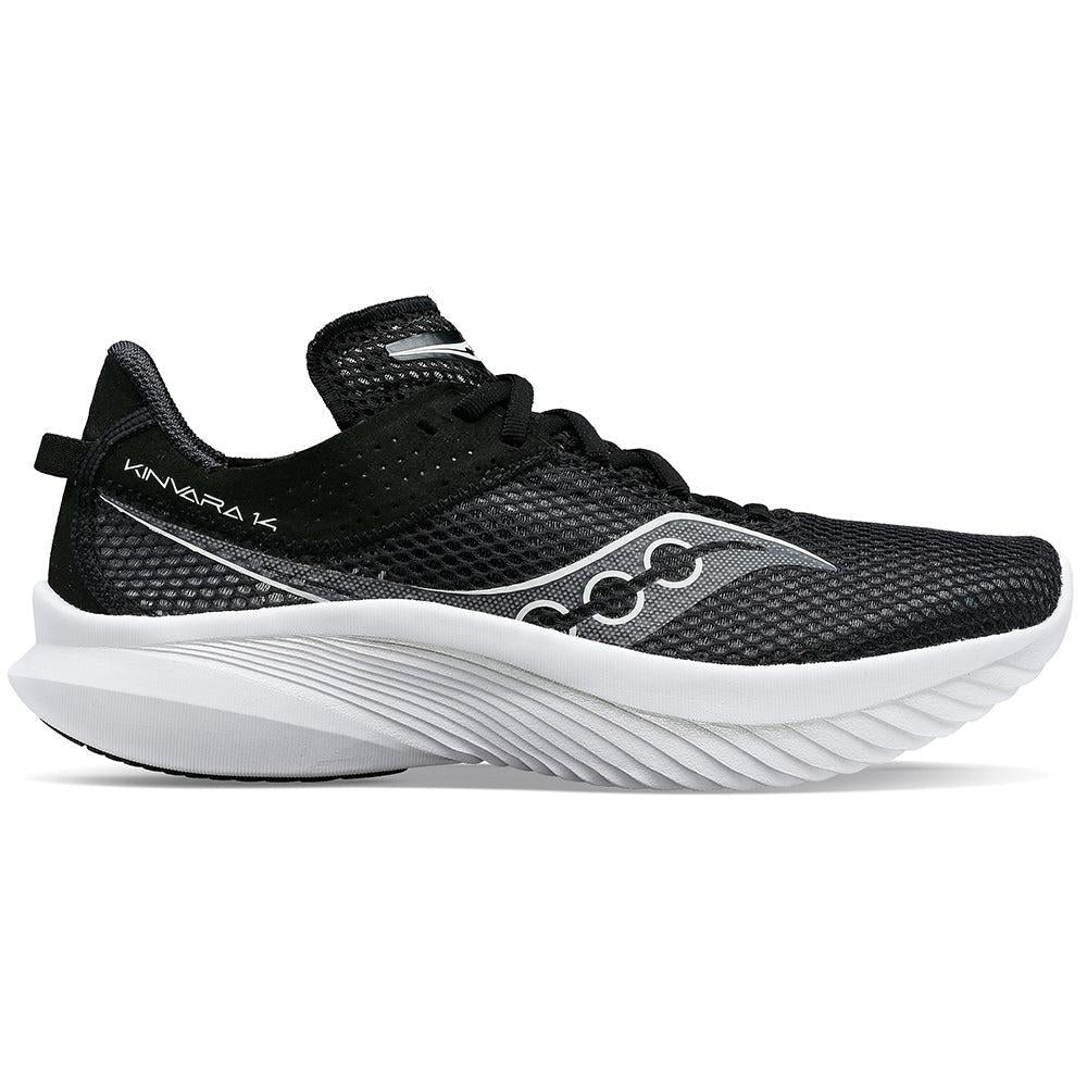 Men's Saucony Kinvara 14, Black/White, 8 D Medium