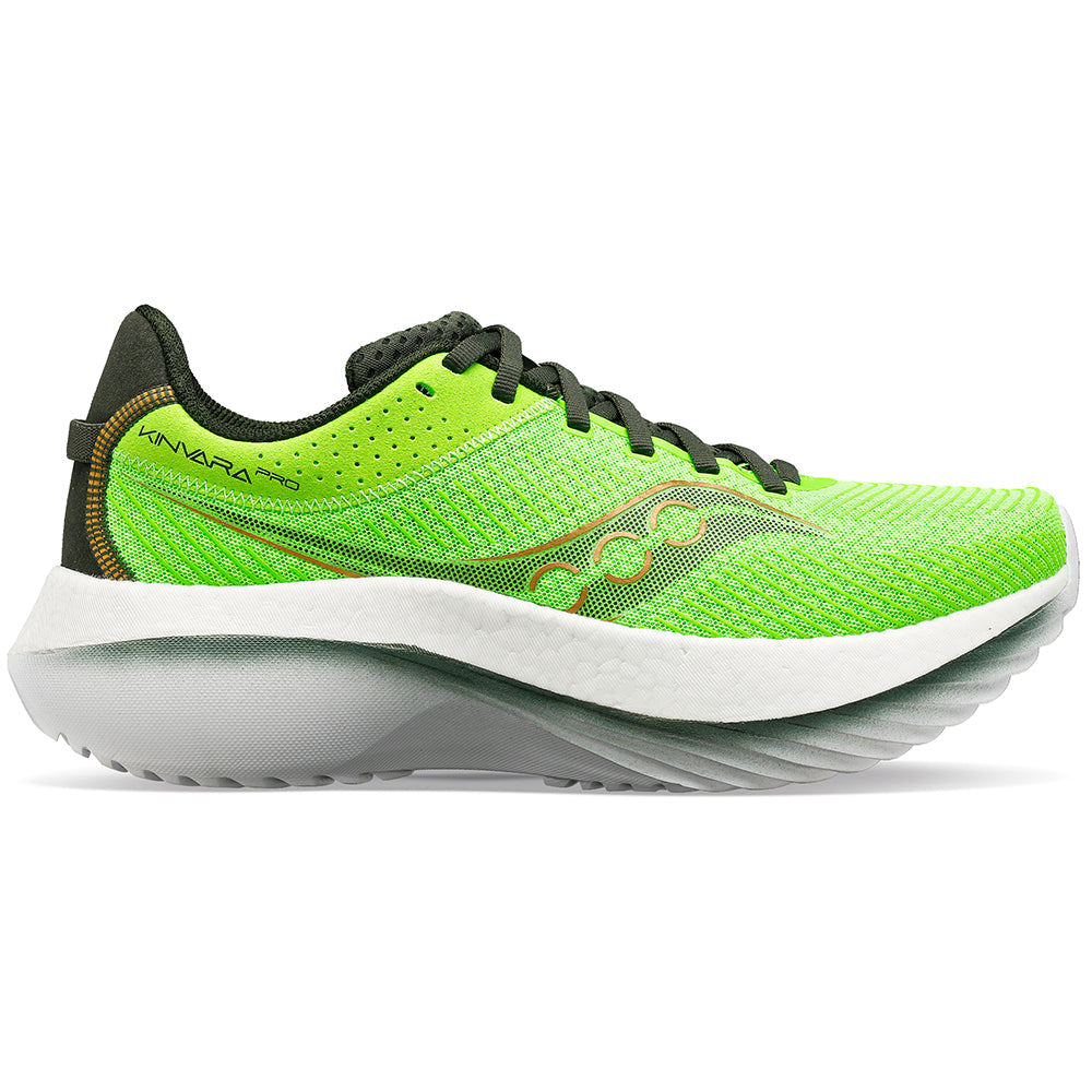 Men's Saucony Kinvara Pro, Slime/Umbra, 10 D Medium