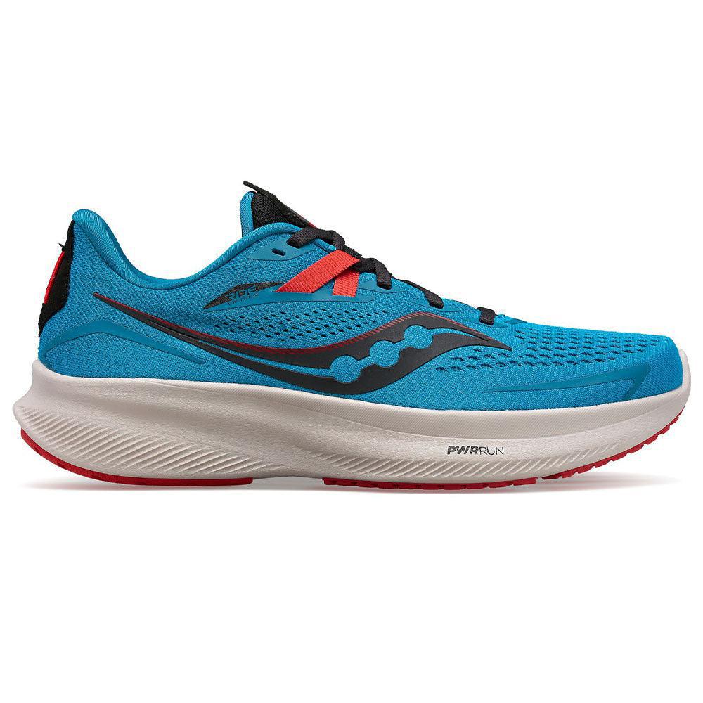 Men's Saucony Ride 15, Ocean/Black, 13 D Medium