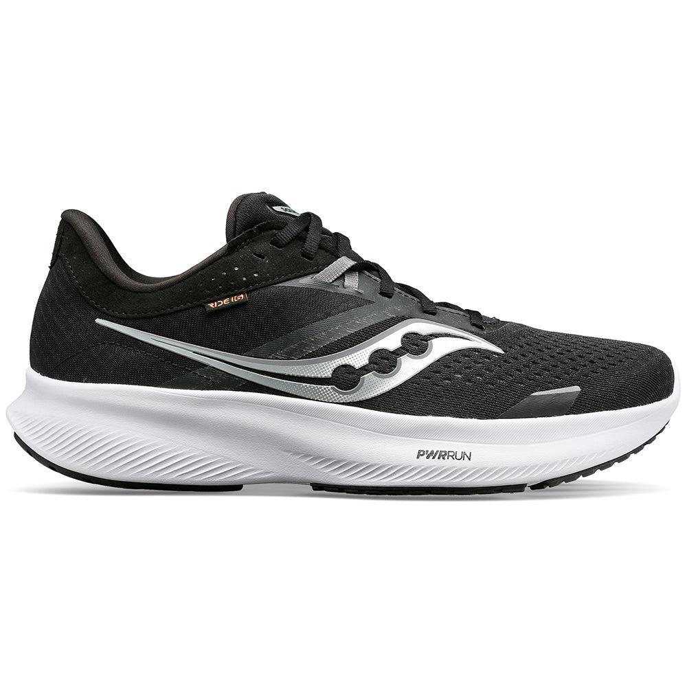 Men's Saucony Ride 16, Black/White, 11 D Medium