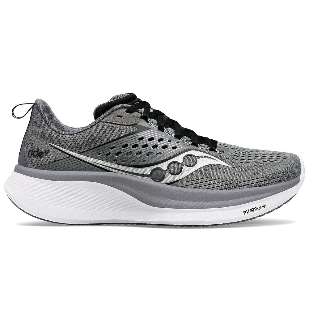 Men's Saucony Ride 17, Cinder/Black, 11.5 D Medium