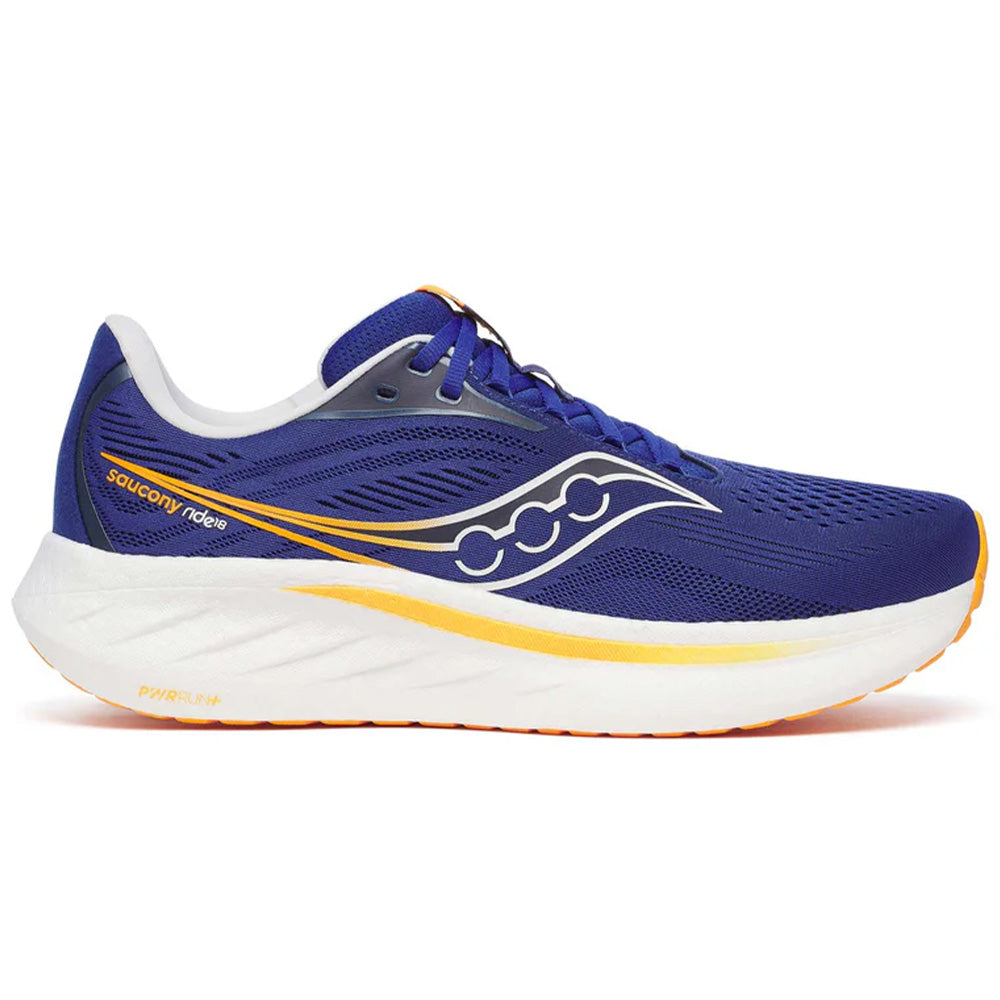 Men's Saucony Ride 18, Azurite/Peel, 12 D Medium