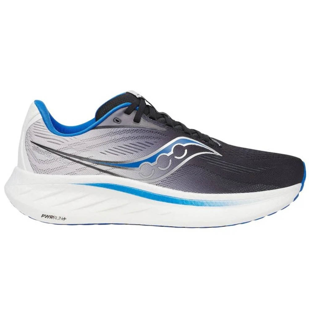 Men's Saucony Ride 18, Black/Skydiver, 11.5 D Medium