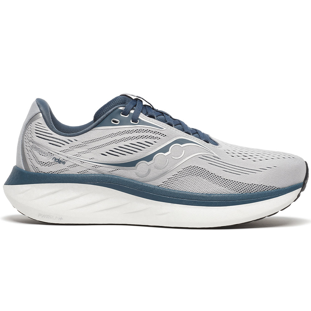 Men's Saucony Ride 18, Cloud/Dusk, 10.5 2E Wide