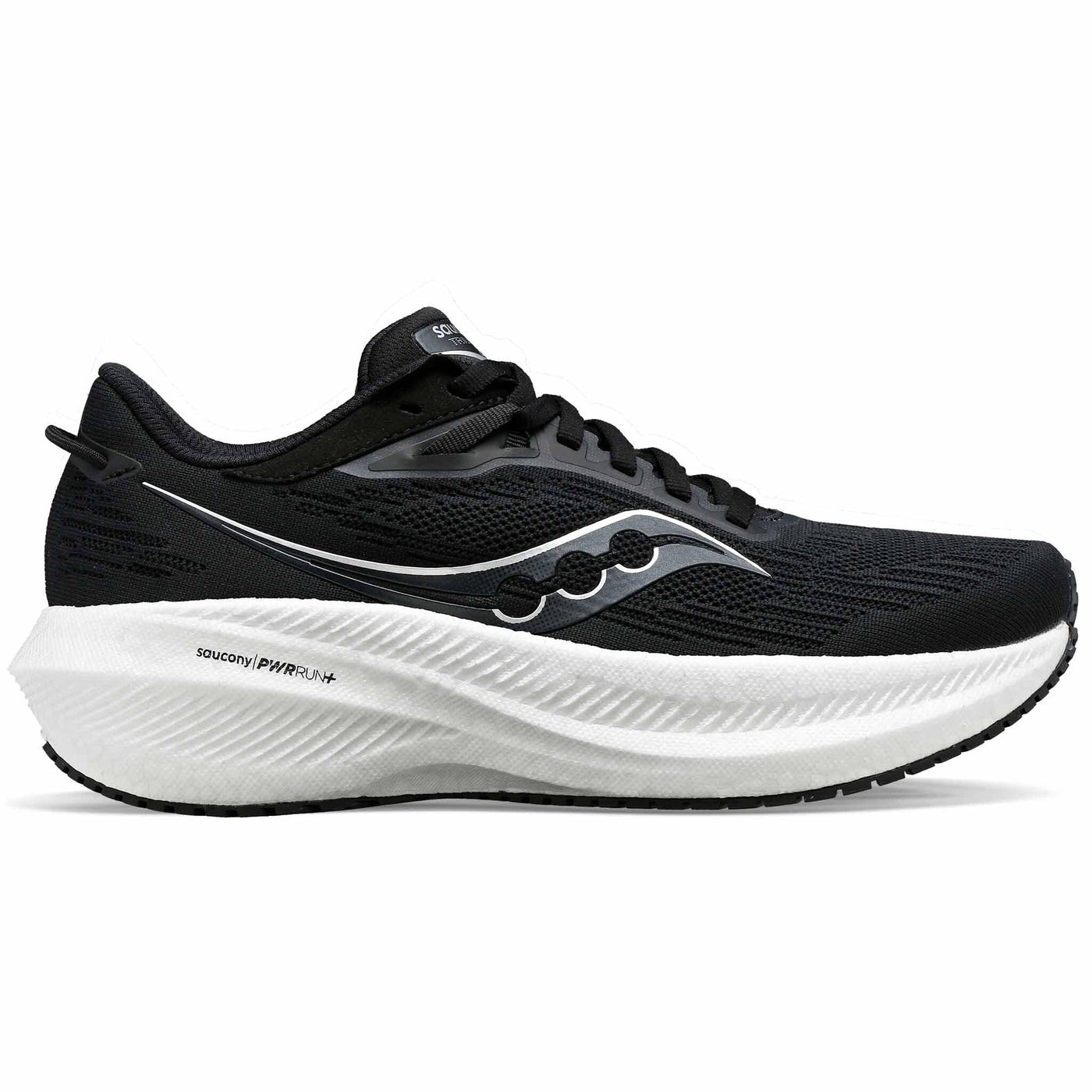 Men's Saucony Triumph 21, Black/White, 13 D Medium