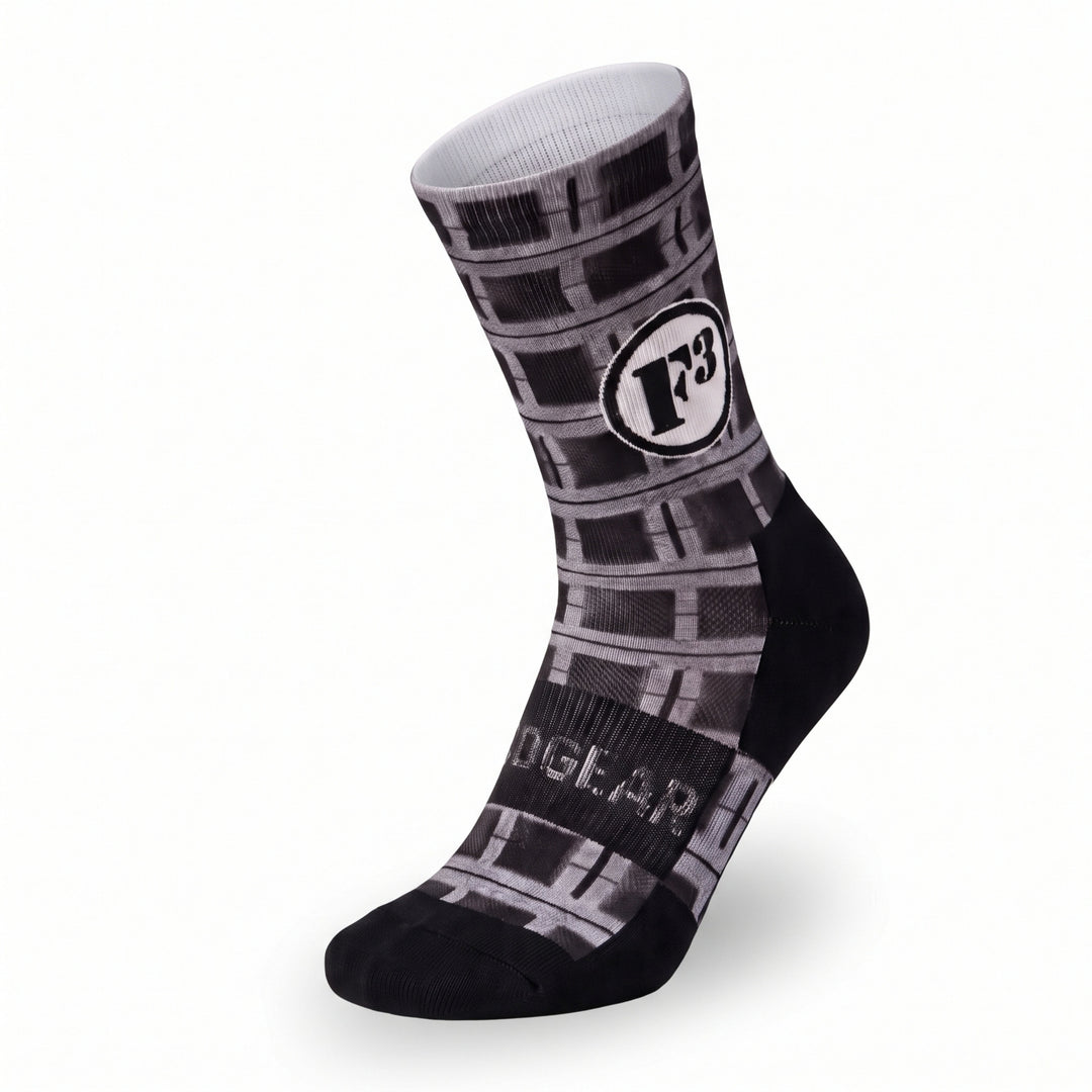 MudGear F3 Custom 360 - Crew Height Socks - Cinderblock (1-pair pack)