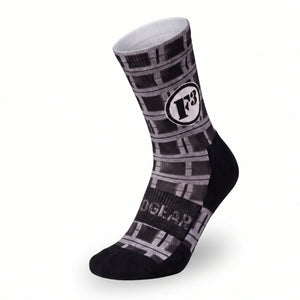 MudGear F3 Custom 360 - Crew Height Socks - Cinderblock (1-pair pack)