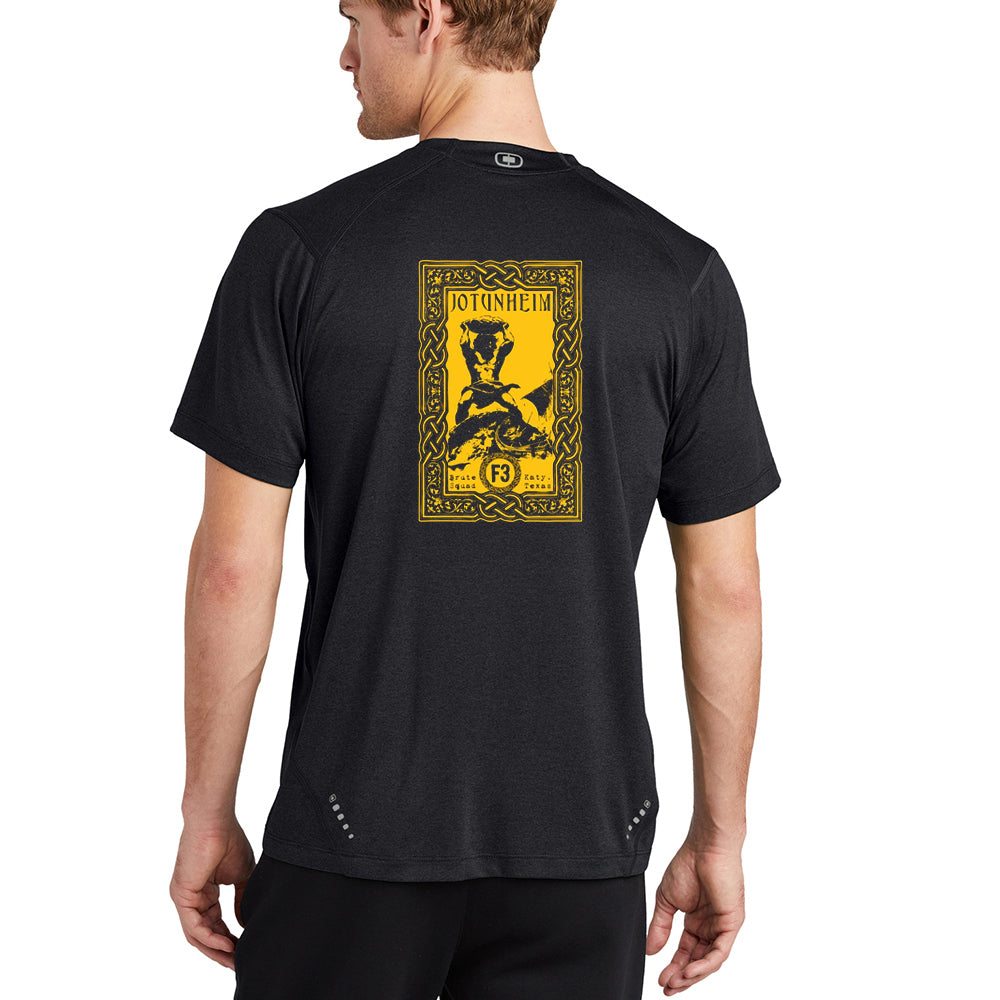 CLEARANCE ITEM - F3 Jotunheim DTF Logo - Ogio Endurance Pulse Crew Short Sleeve (Black/2XL)