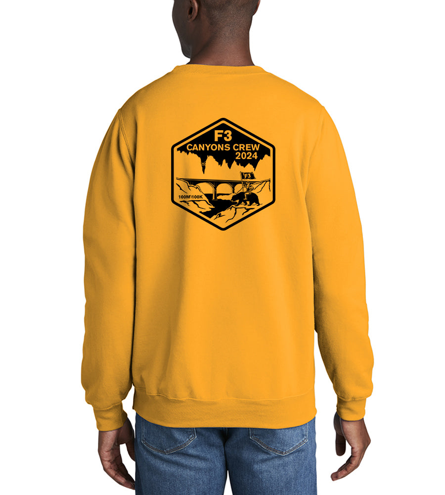 F3 Gold Rush Canyons Crew Black Logo Pre-Order January 2024