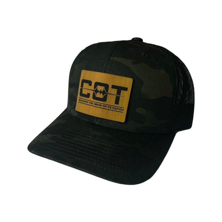 F3 COT Podcast Leatherette Patch Hat Pre-Order January 2024