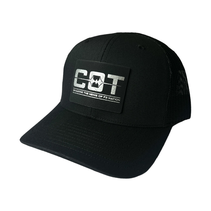 F3 COT Podcast Leatherette Patch Hat Pre-Order January 2024