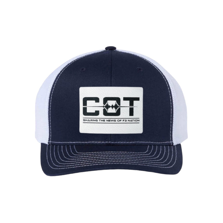 F3 COT Podcast Leatherette Patch Hat Pre-Order January 2024