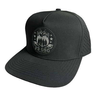 F3 Greensboro Leatherette Patch Hat Pre-Order May 2024