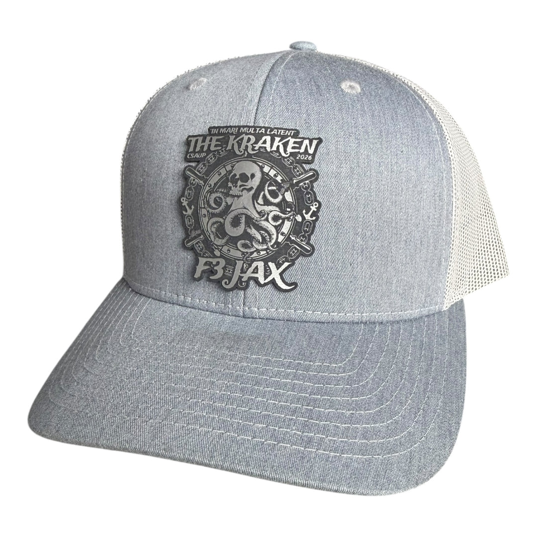 F3 Jacksonville Kraken 2026 Leatherette Patch Hat Pre-Order January 2026