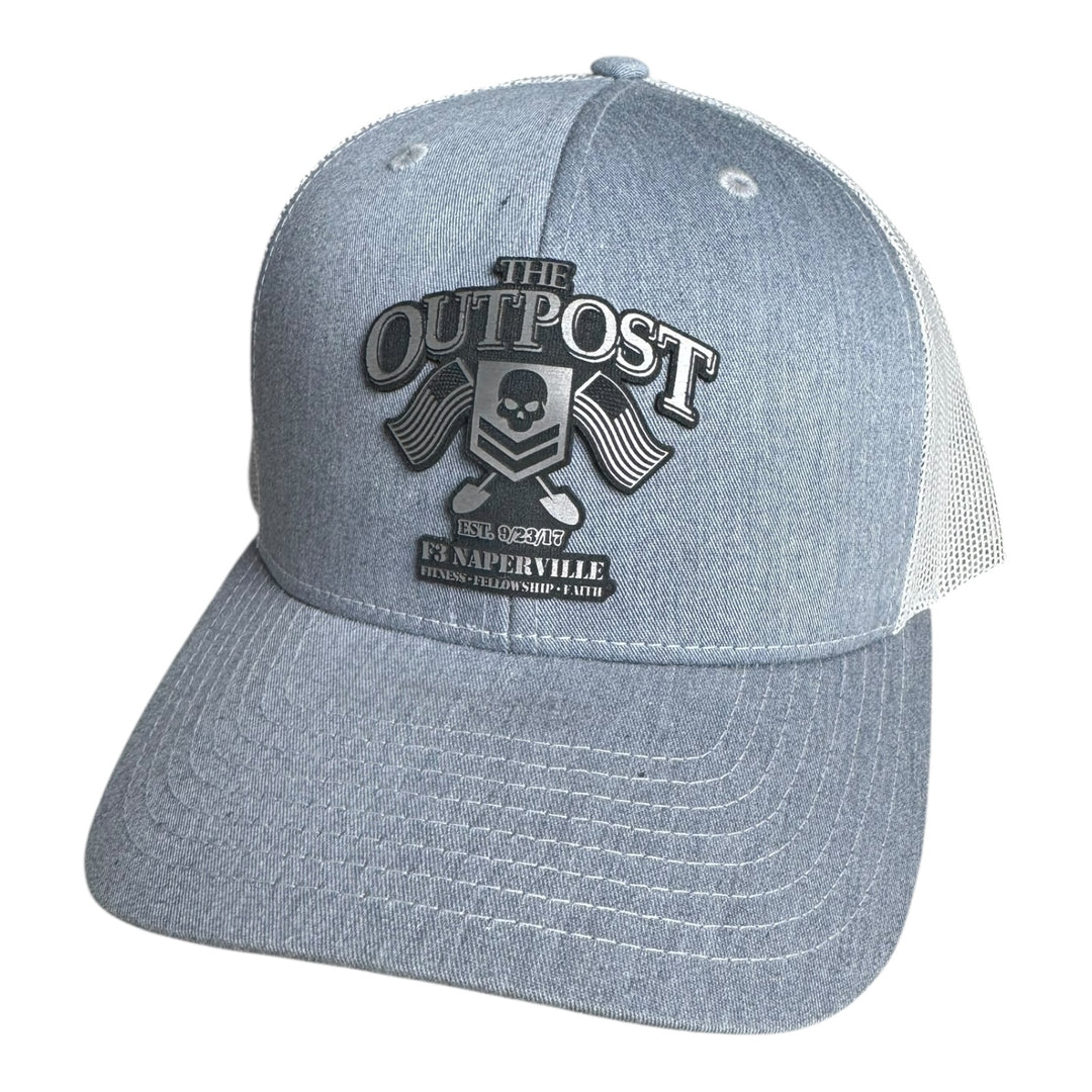 F3 Naperville The Outpost Leatherette Patch Hat Pre-Order May 2025