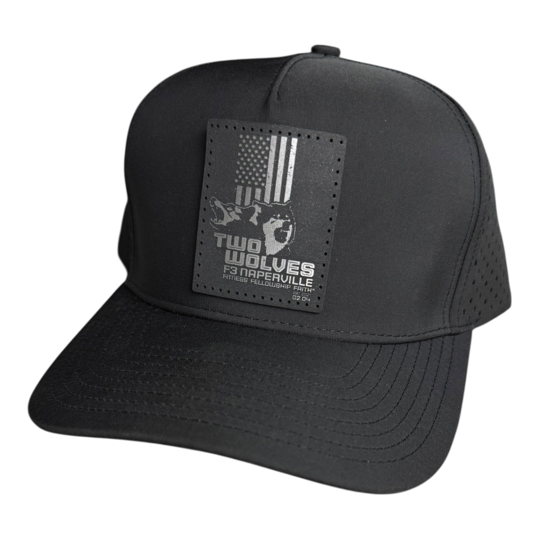 F3 Naperville Two Wolves Leatherette Patch Hat Pre-Order May 2025