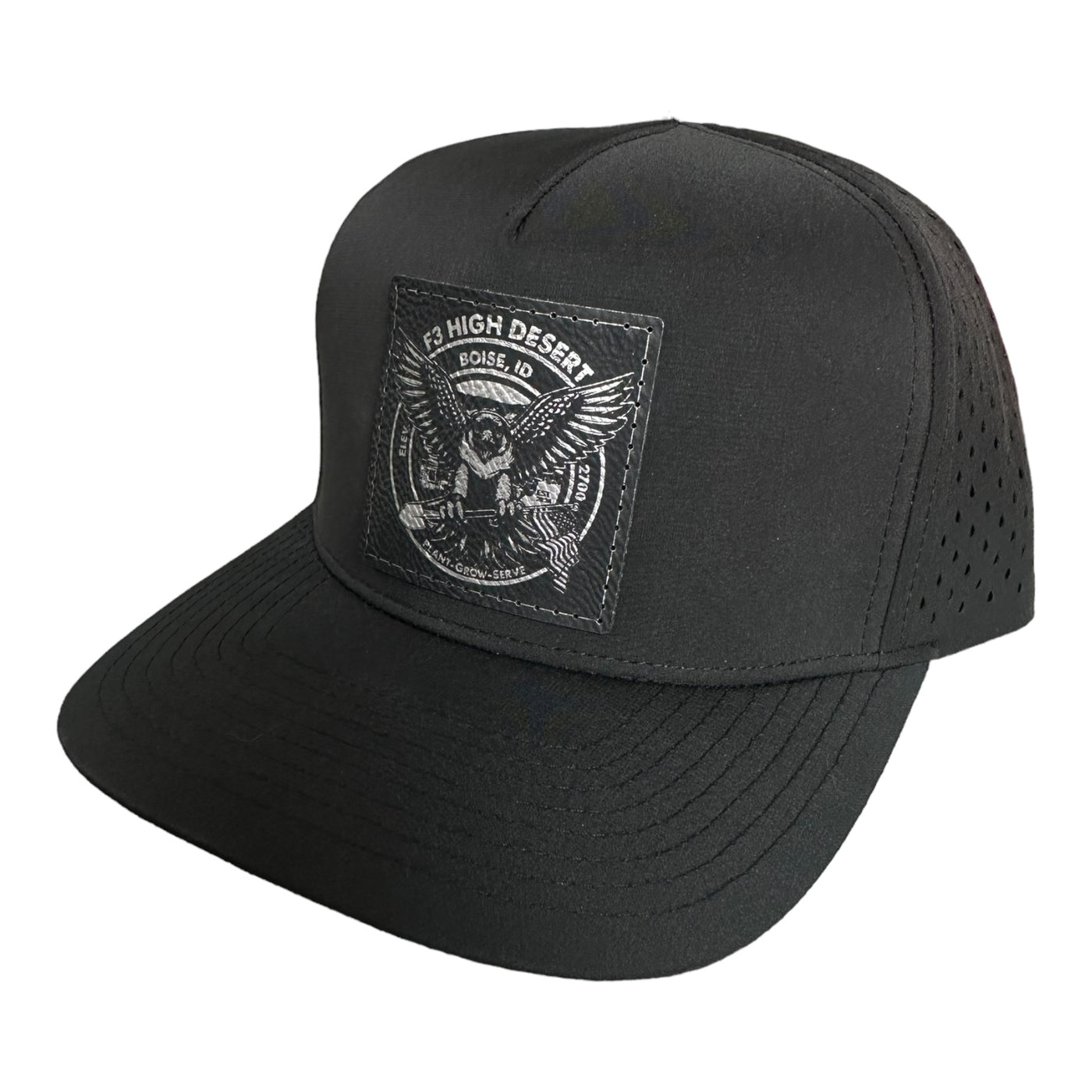 F3 High Desert Logo Debut Leatherette Patch Hat Pre-Order June 2024