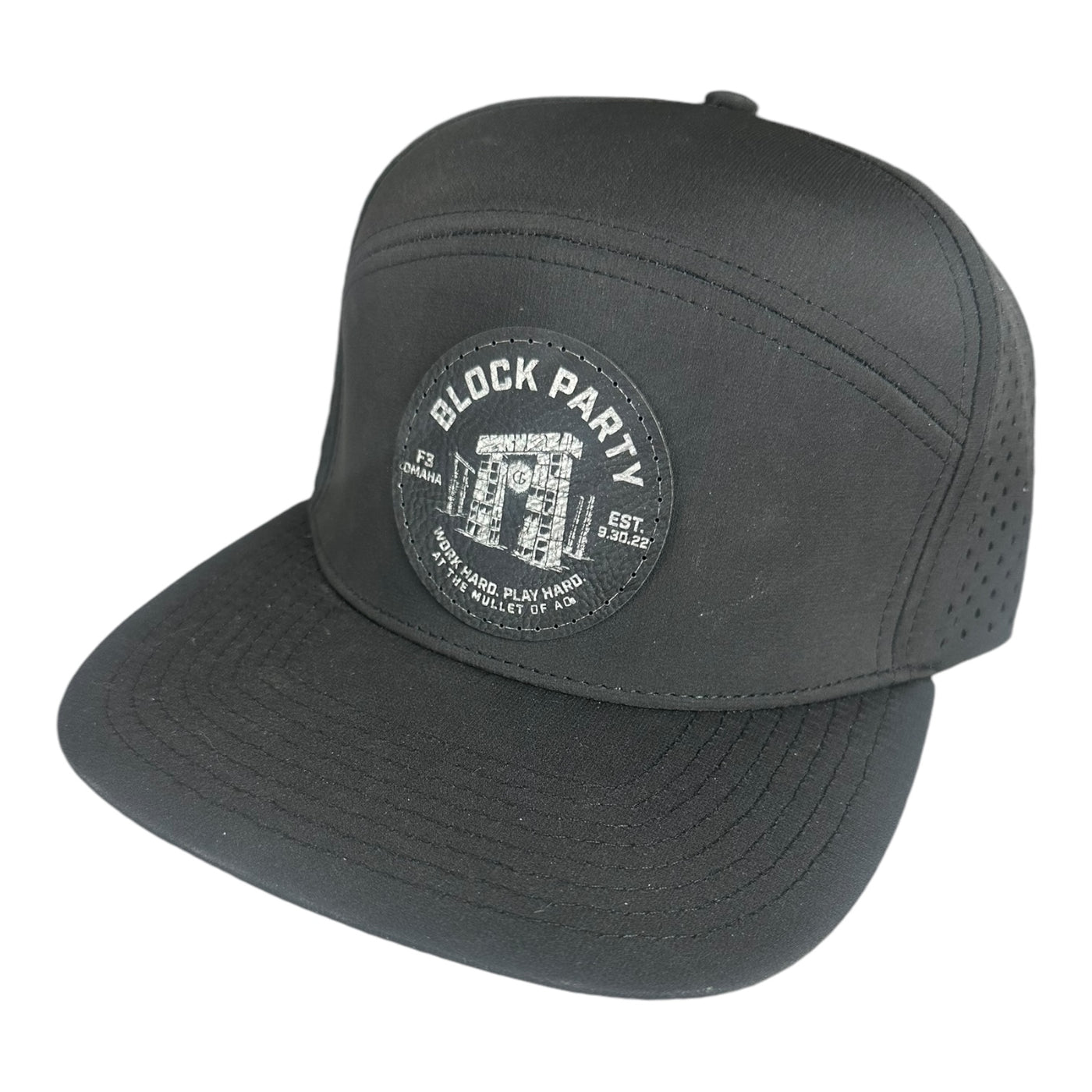 F3 Block Party Leatherette Patch Hat Pre-Order September 2024