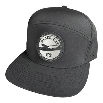 F3 Black Cat Leatherette Patch Hat Pre-Order November 2024