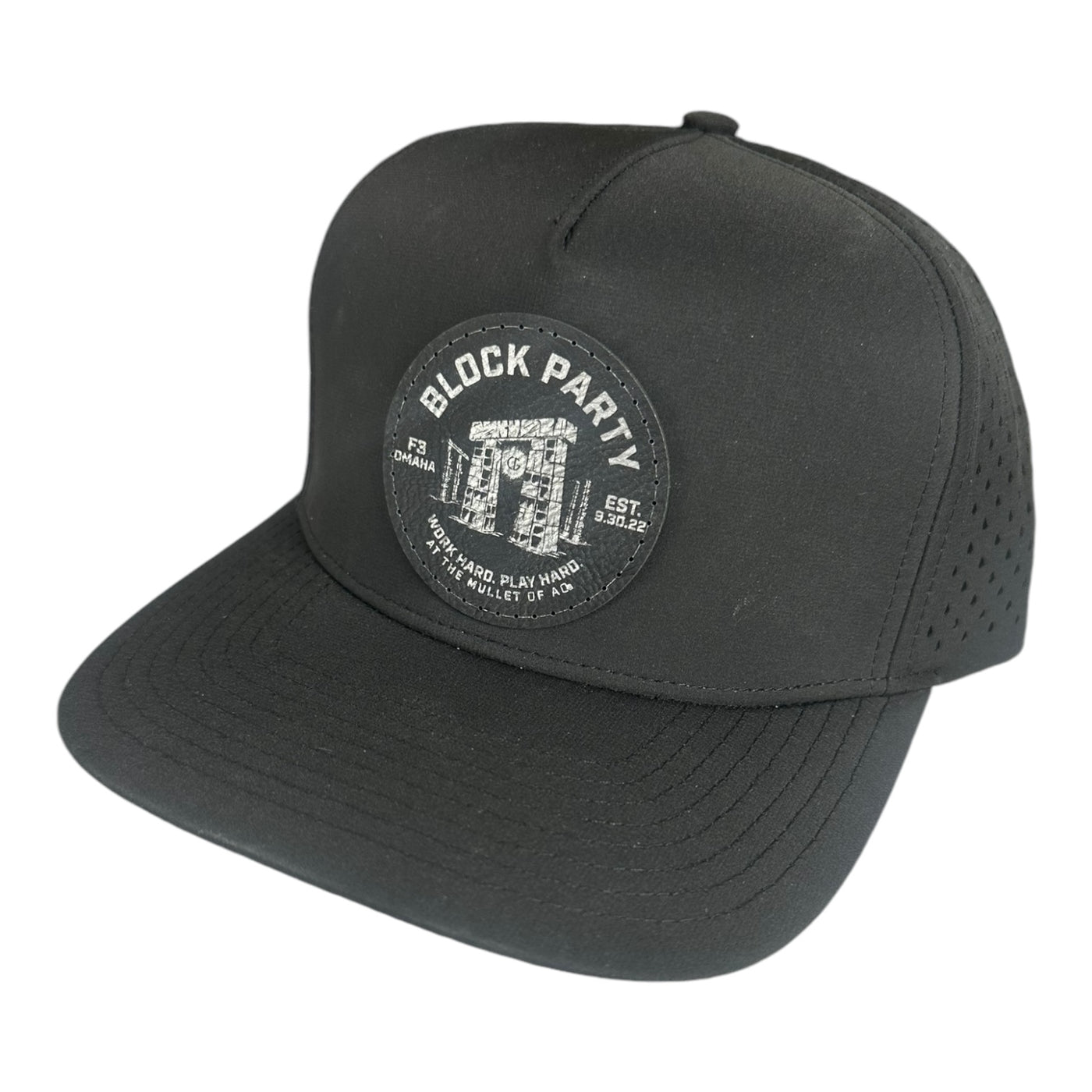 F3 Block Party Leatherette Patch Hat Pre-Order September 2024