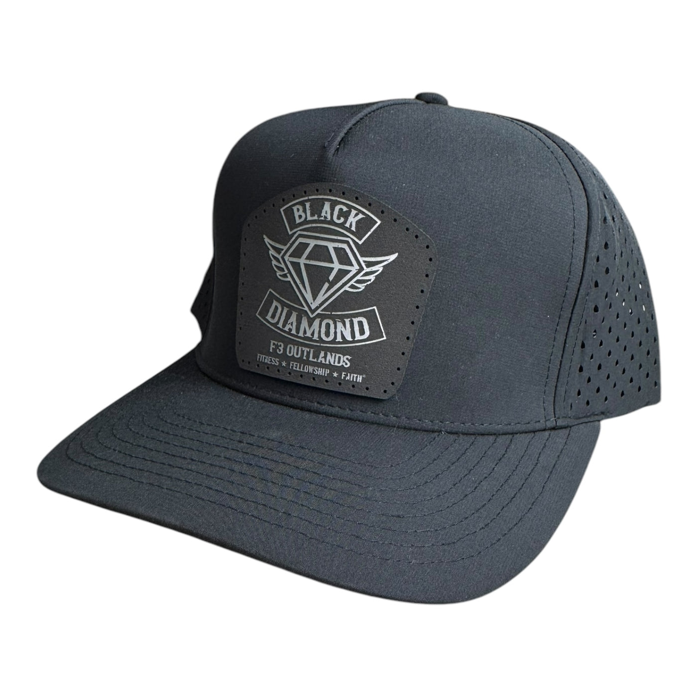 F3 Outlands Black Diamond Leatherette Patch Hat Pre-Order December 2024